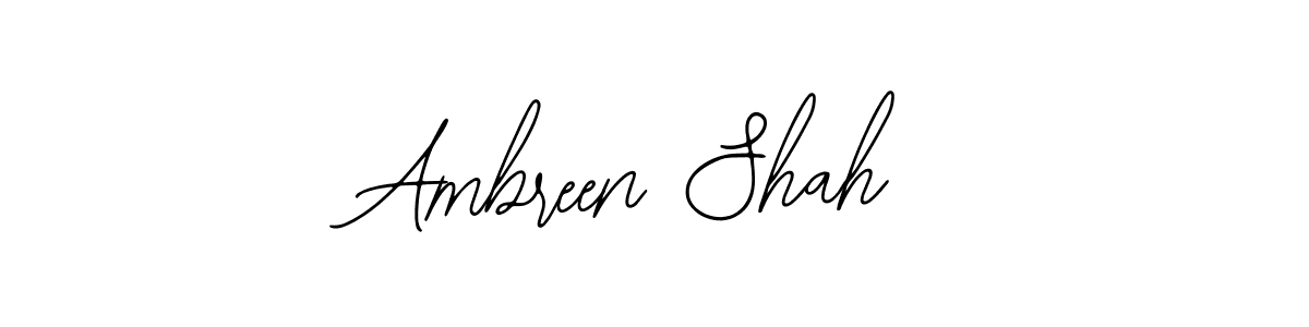 Make a beautiful signature design for name Ambreen Shah. With this signature (Bearetta-2O07w) style, you can create a handwritten signature for free. Ambreen Shah signature style 12 images and pictures png