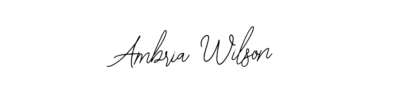 Use a signature maker to create a handwritten signature online. With this signature software, you can design (Bearetta-2O07w) your own signature for name Ambria Wilson. Ambria Wilson signature style 12 images and pictures png