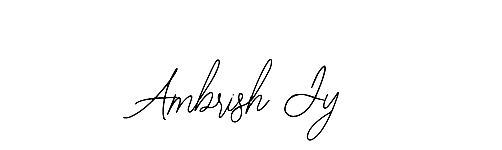 if you are searching for the best signature style for your name Ambrish Jy. so please give up your signature search. here we have designed multiple signature styles  using Bearetta-2O07w. Ambrish Jy signature style 12 images and pictures png