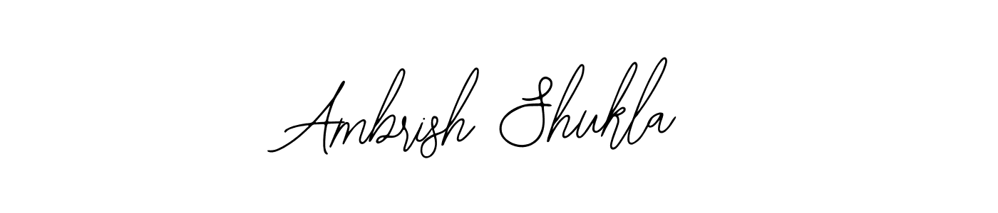 The best way (Bearetta-2O07w) to make a short signature is to pick only two or three words in your name. The name Ambrish Shukla include a total of six letters. For converting this name. Ambrish Shukla signature style 12 images and pictures png