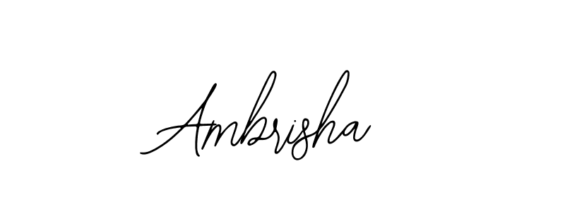 if you are searching for the best signature style for your name Ambrisha. so please give up your signature search. here we have designed multiple signature styles  using Bearetta-2O07w. Ambrisha signature style 12 images and pictures png