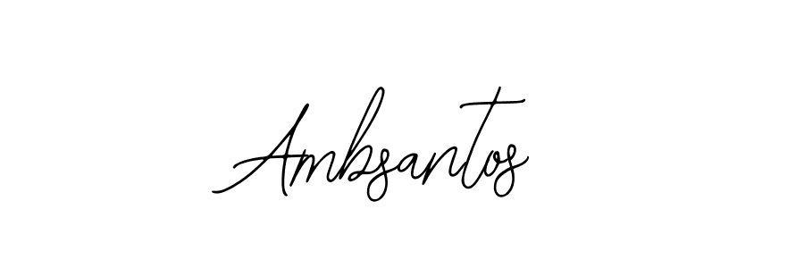 Make a beautiful signature design for name Ambsantos. With this signature (Bearetta-2O07w) style, you can create a handwritten signature for free. Ambsantos signature style 12 images and pictures png
