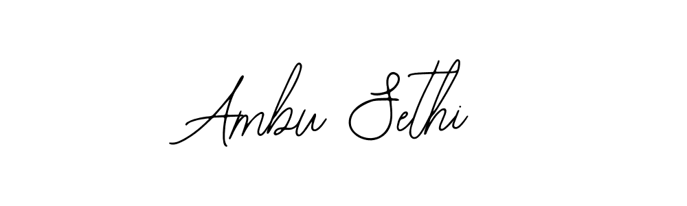 Use a signature maker to create a handwritten signature online. With this signature software, you can design (Bearetta-2O07w) your own signature for name Ambu Sethi. Ambu Sethi signature style 12 images and pictures png