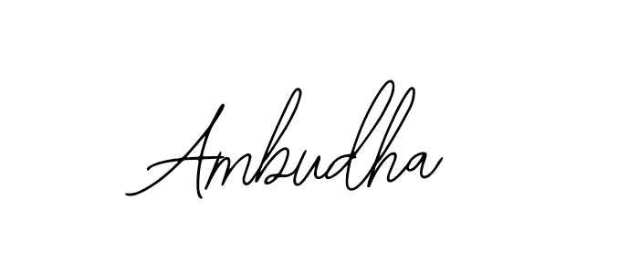 Ambudha stylish signature style. Best Handwritten Sign (Bearetta-2O07w) for my name. Handwritten Signature Collection Ideas for my name Ambudha. Ambudha signature style 12 images and pictures png