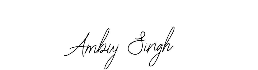 How to make Ambuj Singh name signature. Use Bearetta-2O07w style for creating short signs online. This is the latest handwritten sign. Ambuj Singh signature style 12 images and pictures png