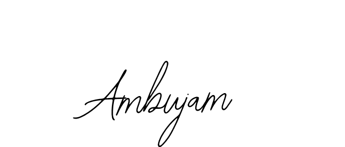 Ambujam stylish signature style. Best Handwritten Sign (Bearetta-2O07w) for my name. Handwritten Signature Collection Ideas for my name Ambujam. Ambujam signature style 12 images and pictures png
