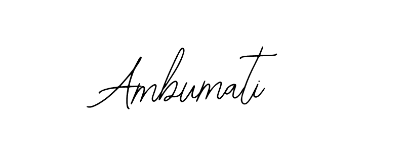 Use a signature maker to create a handwritten signature online. With this signature software, you can design (Bearetta-2O07w) your own signature for name Ambumati. Ambumati signature style 12 images and pictures png