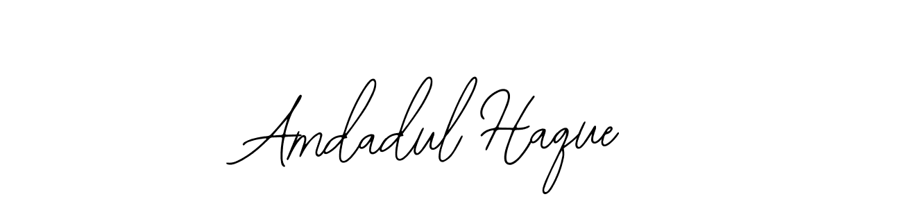 How to make Amdadul Haque name signature. Use Bearetta-2O07w style for creating short signs online. This is the latest handwritten sign. Amdadul Haque signature style 12 images and pictures png