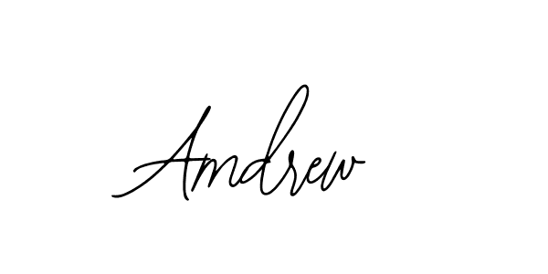 Design your own signature with our free online signature maker. With this signature software, you can create a handwritten (Bearetta-2O07w) signature for name Amdrew. Amdrew signature style 12 images and pictures png