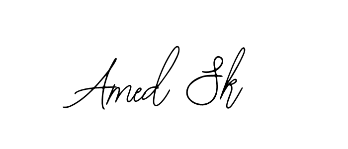 if you are searching for the best signature style for your name Amed Sk. so please give up your signature search. here we have designed multiple signature styles  using Bearetta-2O07w. Amed Sk signature style 12 images and pictures png