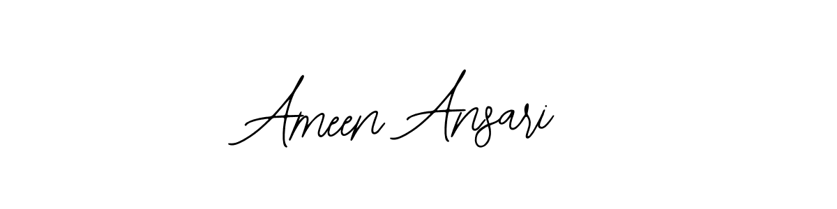 Also we have Ameen Ansari name is the best signature style. Create professional handwritten signature collection using Bearetta-2O07w autograph style. Ameen Ansari signature style 12 images and pictures png