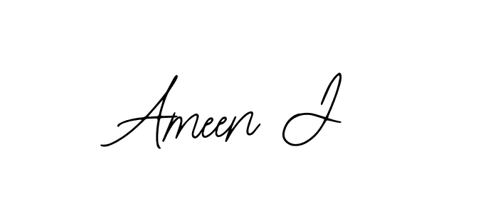 You can use this online signature creator to create a handwritten signature for the name Ameen J. This is the best online autograph maker. Ameen J signature style 12 images and pictures png