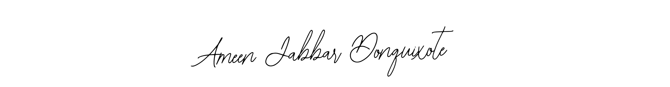 Make a beautiful signature design for name Ameen Jabbar Donquixote. Use this online signature maker to create a handwritten signature for free. Ameen Jabbar Donquixote signature style 12 images and pictures png