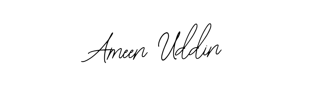 How to make Ameen Uddin name signature. Use Bearetta-2O07w style for creating short signs online. This is the latest handwritten sign. Ameen Uddin signature style 12 images and pictures png