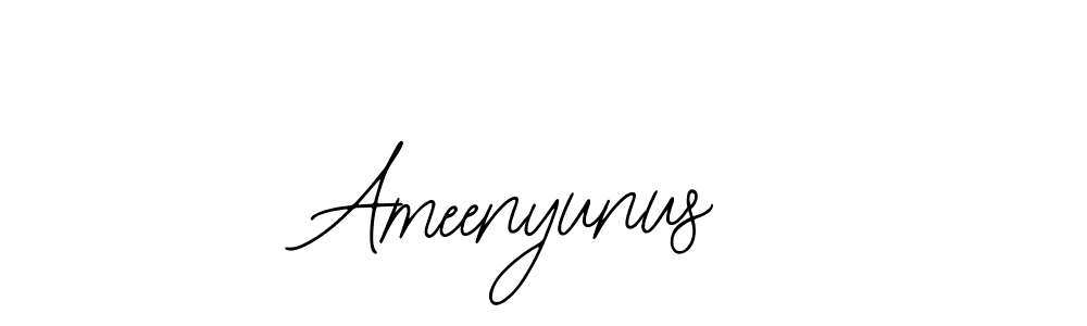 How to make Ameenyunus name signature. Use Bearetta-2O07w style for creating short signs online. This is the latest handwritten sign. Ameenyunus signature style 12 images and pictures png