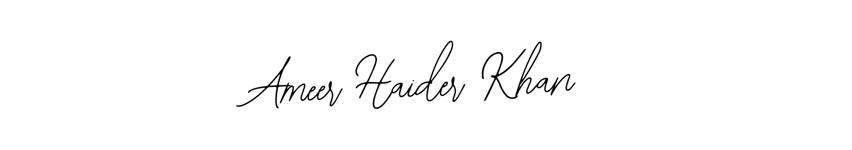 How to make Ameer Haider Khan name signature. Use Bearetta-2O07w style for creating short signs online. This is the latest handwritten sign. Ameer Haider Khan signature style 12 images and pictures png