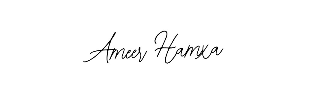 You should practise on your own different ways (Bearetta-2O07w) to write your name (Ameer Hamxa) in signature. don't let someone else do it for you. Ameer Hamxa signature style 12 images and pictures png