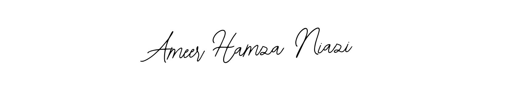 Similarly Bearetta-2O07w is the best handwritten signature design. Signature creator online .You can use it as an online autograph creator for name Ameer Hamza Niazi. Ameer Hamza Niazi signature style 12 images and pictures png