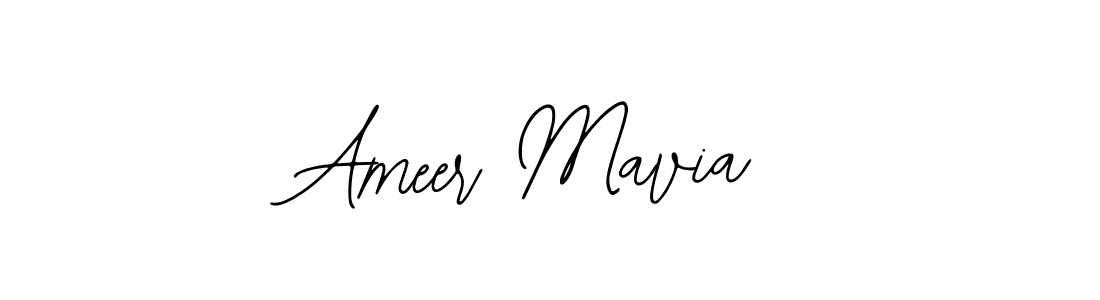 How to make Ameer Mavia signature? Bearetta-2O07w is a professional autograph style. Create handwritten signature for Ameer Mavia name. Ameer Mavia signature style 12 images and pictures png