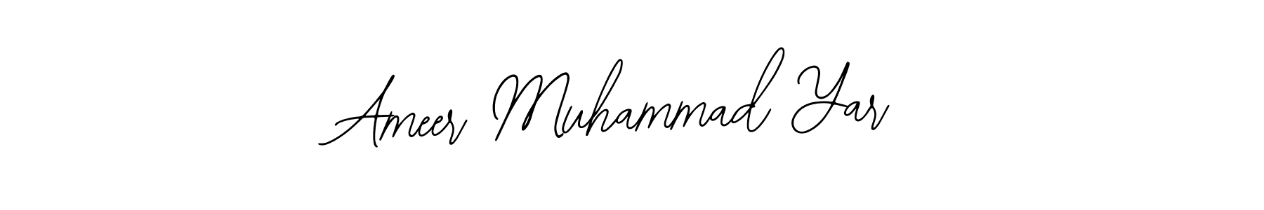 if you are searching for the best signature style for your name Ameer Muhammad Yar. so please give up your signature search. here we have designed multiple signature styles  using Bearetta-2O07w. Ameer Muhammad Yar signature style 12 images and pictures png