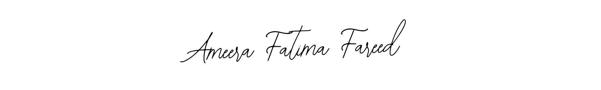 Make a beautiful signature design for name Ameera Fatima Fareed. With this signature (Bearetta-2O07w) style, you can create a handwritten signature for free. Ameera Fatima Fareed signature style 12 images and pictures png