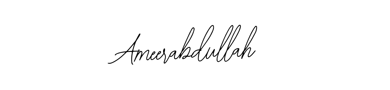 Use a signature maker to create a handwritten signature online. With this signature software, you can design (Bearetta-2O07w) your own signature for name Ameerabdullah. Ameerabdullah signature style 12 images and pictures png