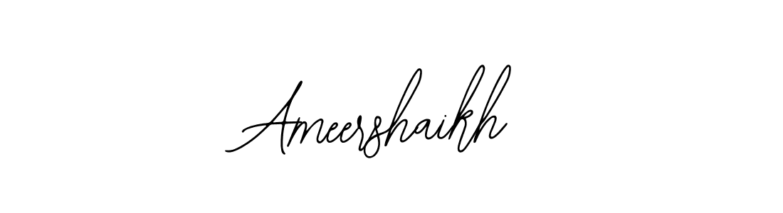 Design your own signature with our free online signature maker. With this signature software, you can create a handwritten (Bearetta-2O07w) signature for name Ameershaikh. Ameershaikh signature style 12 images and pictures png