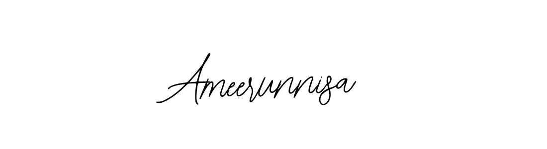 Use a signature maker to create a handwritten signature online. With this signature software, you can design (Bearetta-2O07w) your own signature for name Ameerunnisa. Ameerunnisa signature style 12 images and pictures png