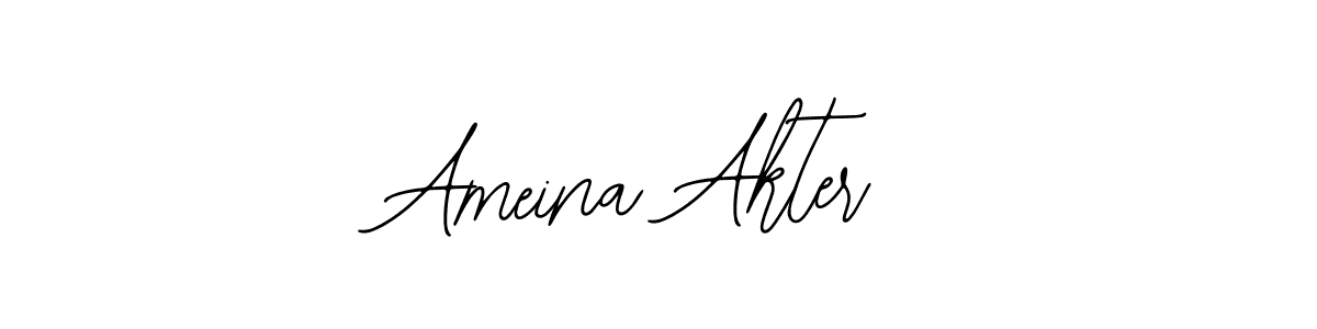 Make a beautiful signature design for name Ameina Akter. Use this online signature maker to create a handwritten signature for free. Ameina Akter signature style 12 images and pictures png