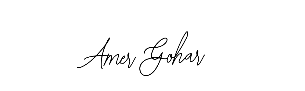 Create a beautiful signature design for name Amer Gohar. With this signature (Bearetta-2O07w) fonts, you can make a handwritten signature for free. Amer Gohar signature style 12 images and pictures png