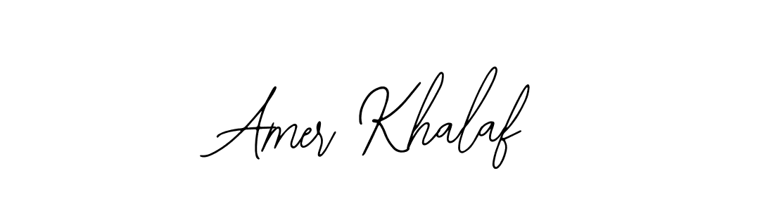 Make a beautiful signature design for name Amer Khalaf. With this signature (Bearetta-2O07w) style, you can create a handwritten signature for free. Amer Khalaf signature style 12 images and pictures png