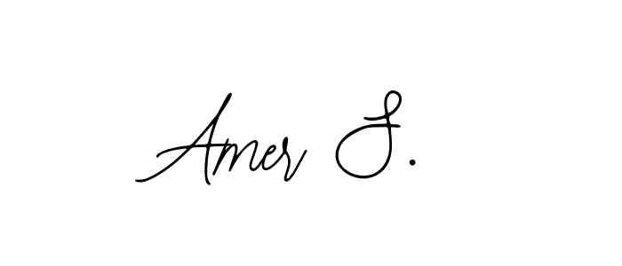 if you are searching for the best signature style for your name Amer S.. so please give up your signature search. here we have designed multiple signature styles  using Bearetta-2O07w. Amer S. signature style 12 images and pictures png