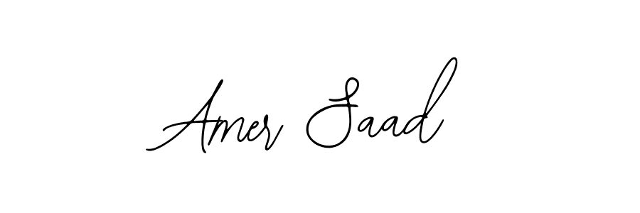 Create a beautiful signature design for name Amer Saad. With this signature (Bearetta-2O07w) fonts, you can make a handwritten signature for free. Amer Saad signature style 12 images and pictures png