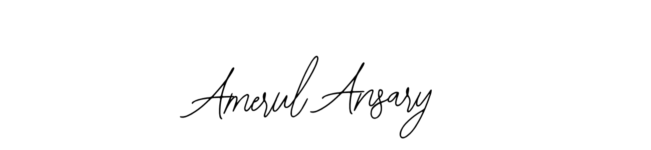 Similarly Bearetta-2O07w is the best handwritten signature design. Signature creator online .You can use it as an online autograph creator for name Amerul Ansary. Amerul Ansary signature style 12 images and pictures png