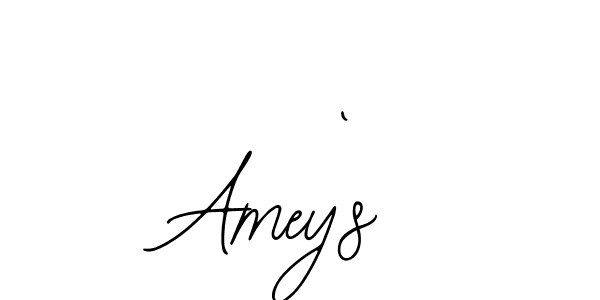 You should practise on your own different ways (Bearetta-2O07w) to write your name (Amey`s) in signature. don't let someone else do it for you. Amey`s signature style 12 images and pictures png