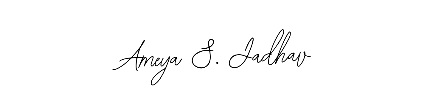 The best way (Bearetta-2O07w) to make a short signature is to pick only two or three words in your name. The name Ameya S. Jadhav include a total of six letters. For converting this name. Ameya S. Jadhav signature style 12 images and pictures png