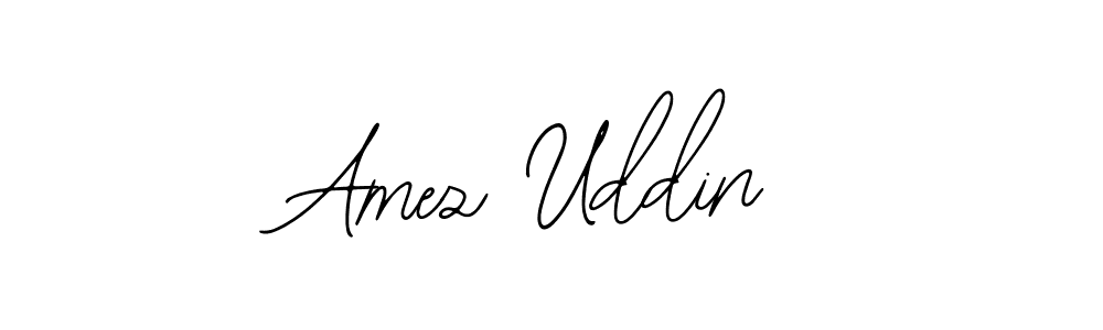 How to make Amez Uddin name signature. Use Bearetta-2O07w style for creating short signs online. This is the latest handwritten sign. Amez Uddin signature style 12 images and pictures png