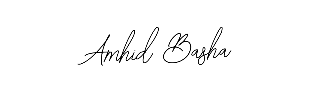Also we have Amhid Basha name is the best signature style. Create professional handwritten signature collection using Bearetta-2O07w autograph style. Amhid Basha signature style 12 images and pictures png