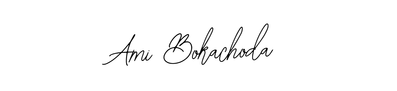 How to make Ami Bokachoda name signature. Use Bearetta-2O07w style for creating short signs online. This is the latest handwritten sign. Ami Bokachoda signature style 12 images and pictures png