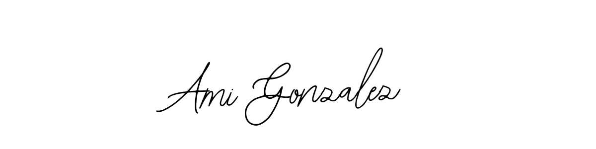 Use a signature maker to create a handwritten signature online. With this signature software, you can design (Bearetta-2O07w) your own signature for name Ami Gonzalez. Ami Gonzalez signature style 12 images and pictures png