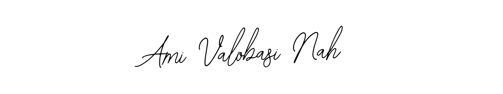 Design your own signature with our free online signature maker. With this signature software, you can create a handwritten (Bearetta-2O07w) signature for name Ami Valobasi Nah. Ami Valobasi Nah signature style 12 images and pictures png