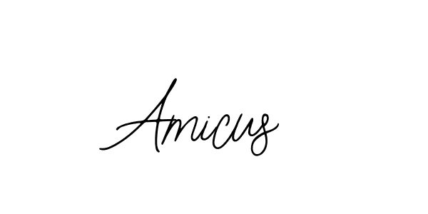 Amicus stylish signature style. Best Handwritten Sign (Bearetta-2O07w) for my name. Handwritten Signature Collection Ideas for my name Amicus. Amicus signature style 12 images and pictures png
