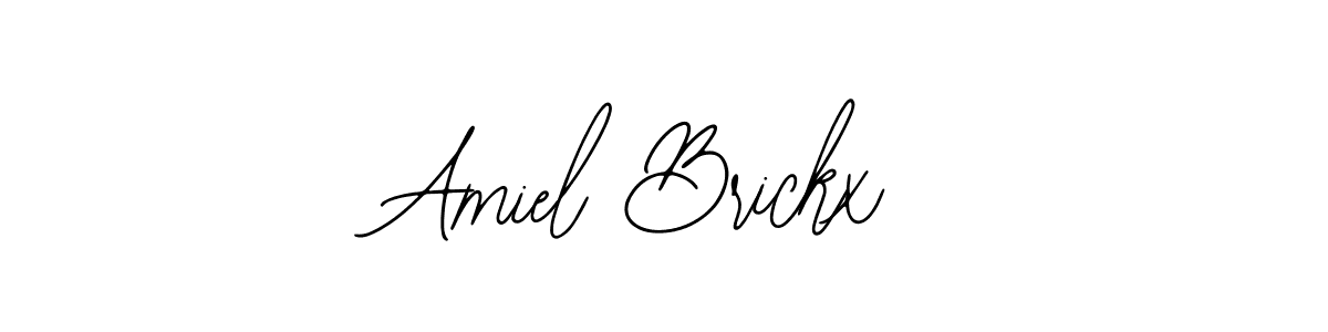 How to make Amiel Brickx name signature. Use Bearetta-2O07w style for creating short signs online. This is the latest handwritten sign. Amiel Brickx signature style 12 images and pictures png