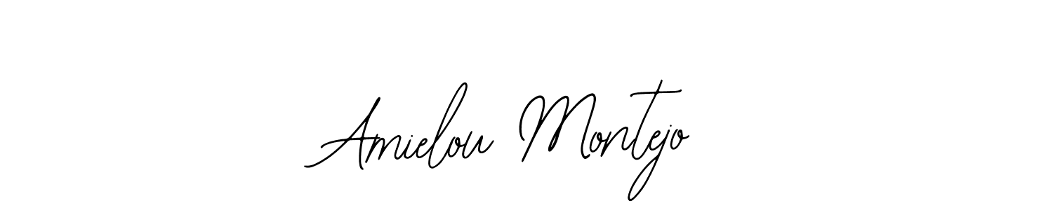 Similarly Bearetta-2O07w is the best handwritten signature design. Signature creator online .You can use it as an online autograph creator for name Amielou Montejo. Amielou Montejo signature style 12 images and pictures png