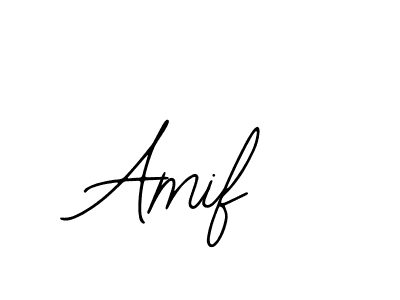 Design your own signature with our free online signature maker. With this signature software, you can create a handwritten (Bearetta-2O07w) signature for name Amif. Amif signature style 12 images and pictures png