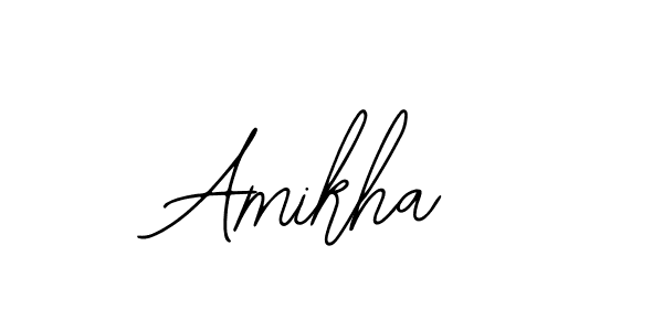 Design your own signature with our free online signature maker. With this signature software, you can create a handwritten (Bearetta-2O07w) signature for name Amikha. Amikha signature style 12 images and pictures png