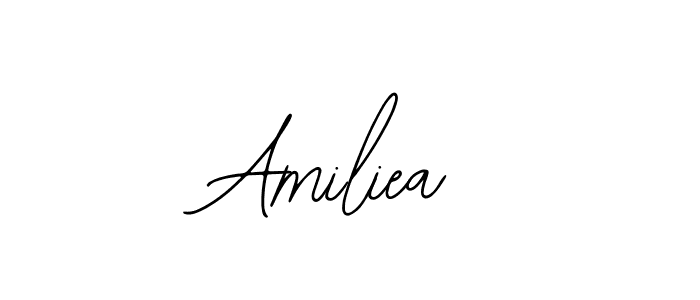 if you are searching for the best signature style for your name Amiliea. so please give up your signature search. here we have designed multiple signature styles  using Bearetta-2O07w. Amiliea signature style 12 images and pictures png