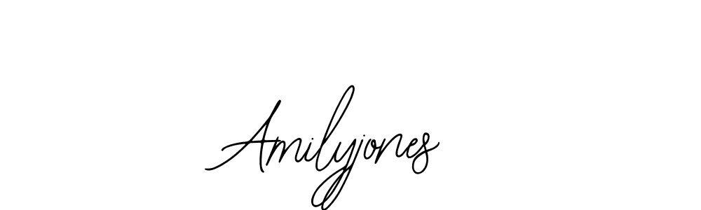 Bearetta-2O07w is a professional signature style that is perfect for those who want to add a touch of class to their signature. It is also a great choice for those who want to make their signature more unique. Get Amilyjones name to fancy signature for free. Amilyjones signature style 12 images and pictures png