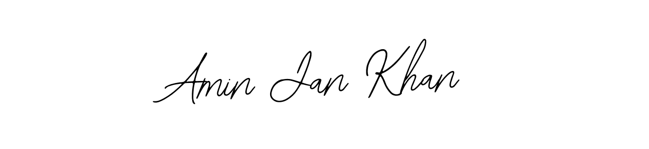 Similarly Bearetta-2O07w is the best handwritten signature design. Signature creator online .You can use it as an online autograph creator for name Amin Jan Khan. Amin Jan Khan signature style 12 images and pictures png