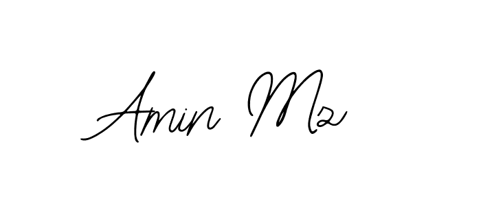 Also You can easily find your signature by using the search form. We will create Amin Mz name handwritten signature images for you free of cost using Bearetta-2O07w sign style. Amin Mz signature style 12 images and pictures png